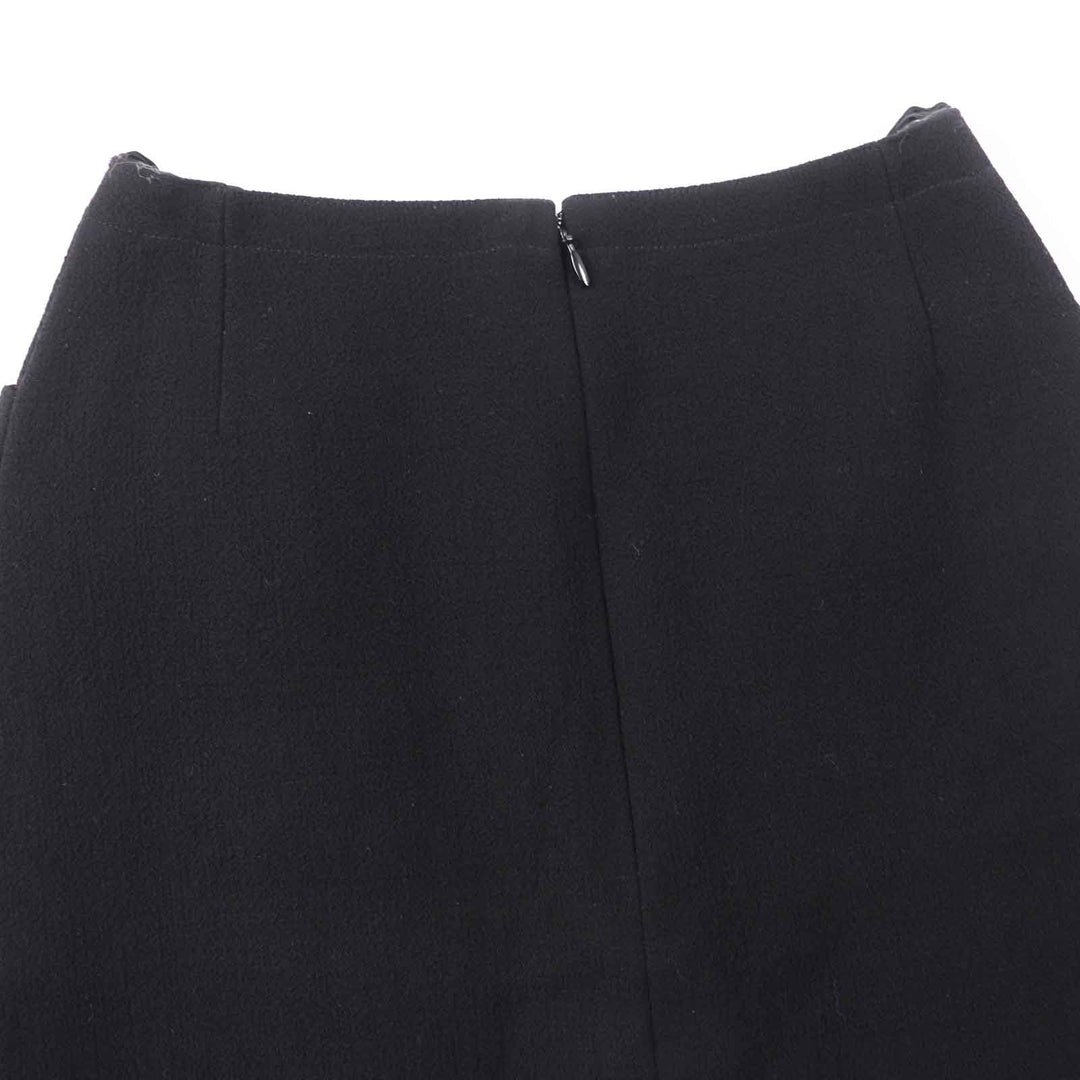 CHANEL skirt 97A P09690 Outer: 100% wool, Lining: 95% silk, Lining: 5% polyurethane black Women 36 Used Authentic