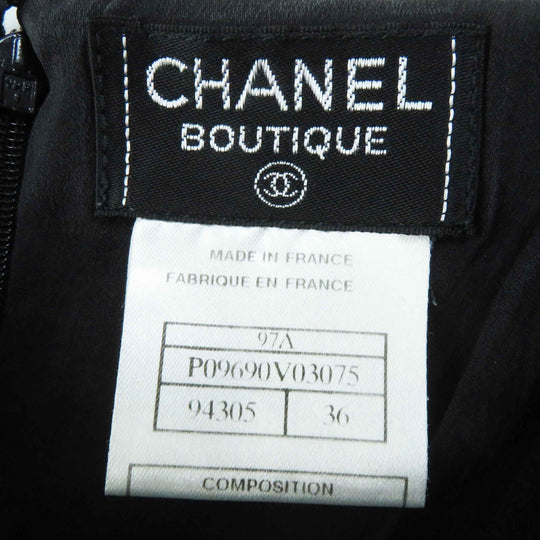 CHANEL skirt 97A P09690 Outer: 100% wool, Lining: 95% silk, Lining: 5% polyurethane black Women 36 Used Authentic