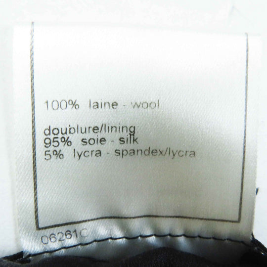 CHANEL skirt 97A P09690 Outer: 100% wool, Lining: 95% silk, Lining: 5% polyurethane black Women 36 Used Authentic