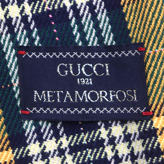 GUCCI Riders jacket 710795 Outer: 88% wool, Outer: 10% nylon, Outer: 2% rayon, Lining: 100% rayon, Sleeve lining: 100% cupra yellow-green METAMORFOSI mens 46 Used Authentic