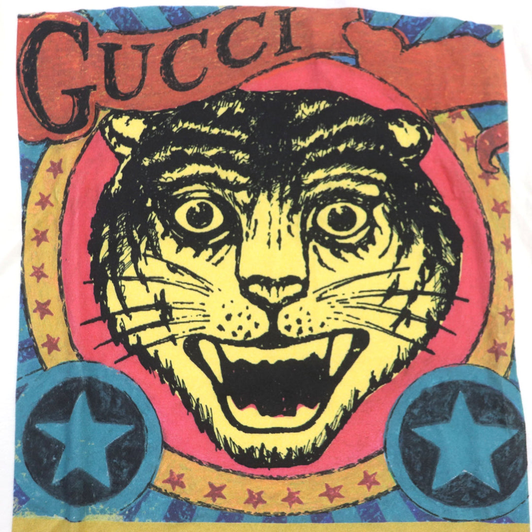 GUCCI Short sleeve T-shirt 493117 Main: 100% cotton white mens S Used Authentic