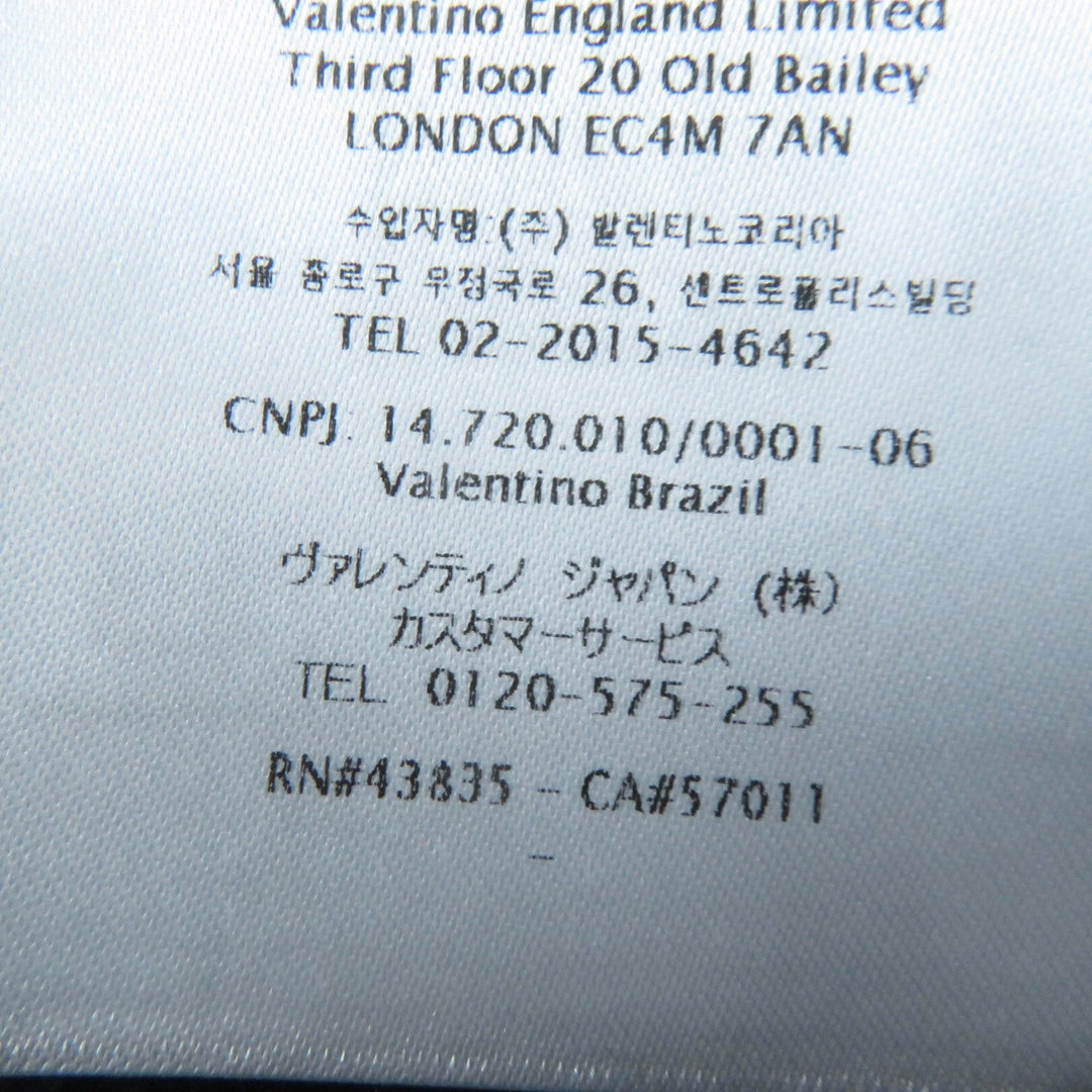 VALENTINO poncho XB0MS00K75B Main: 94% cotton, Main: 6% nylon, Part: 61% silk, Part: 39% polyester, Part: 96% cotton black Women S Used Authentic