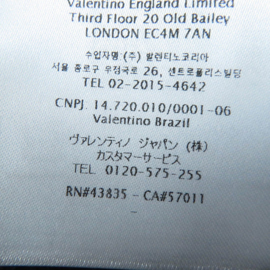 VALENTINO poncho XB0MS00K75B Main: 94% cotton, Main: 6% nylon, Part: 61% silk, Part: 39% polyester, Part: 96% cotton black Women S Used Authentic