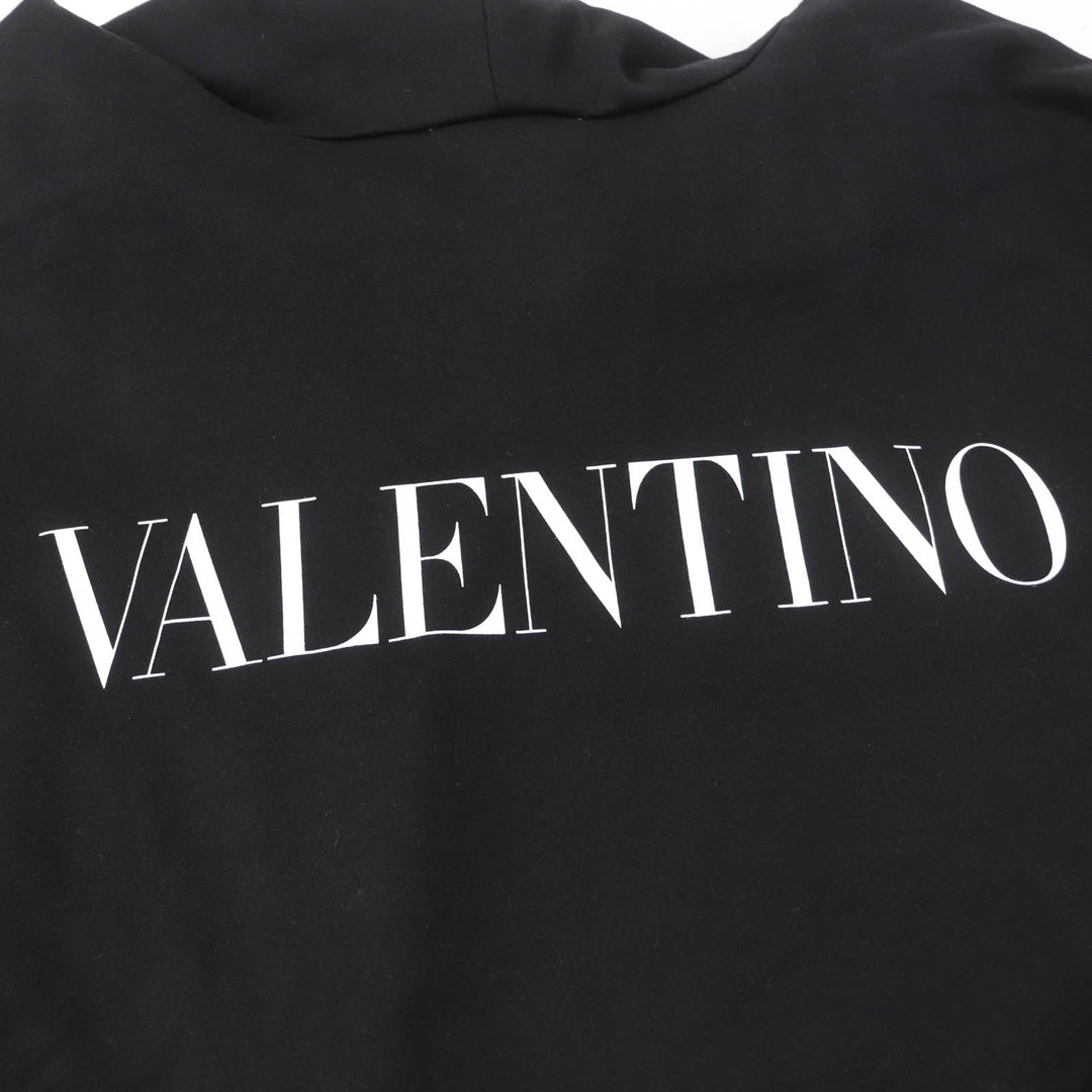 VALENTINO poncho XB0MS00K75B Main: 94% cotton, Main: 6% nylon, Part: 61% silk, Part: 39% polyester, Part: 96% cotton black Women S Used Authentic