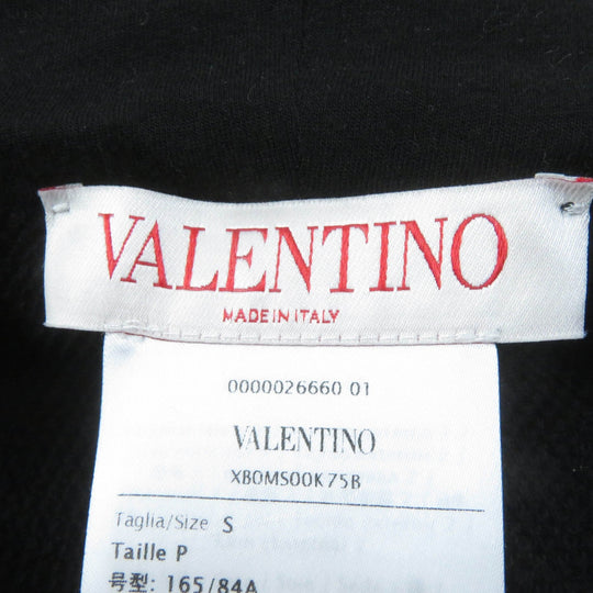 VALENTINO poncho XB0MS00K75B Main: 94% cotton, Main: 6% nylon, Part: 61% silk, Part: 39% polyester, Part: 96% cotton black Women S Used Authentic