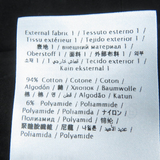 VALENTINO poncho XB0MS00K75B Main: 94% cotton, Main: 6% nylon, Part: 61% silk, Part: 39% polyester, Part: 96% cotton black Women S Used Authentic