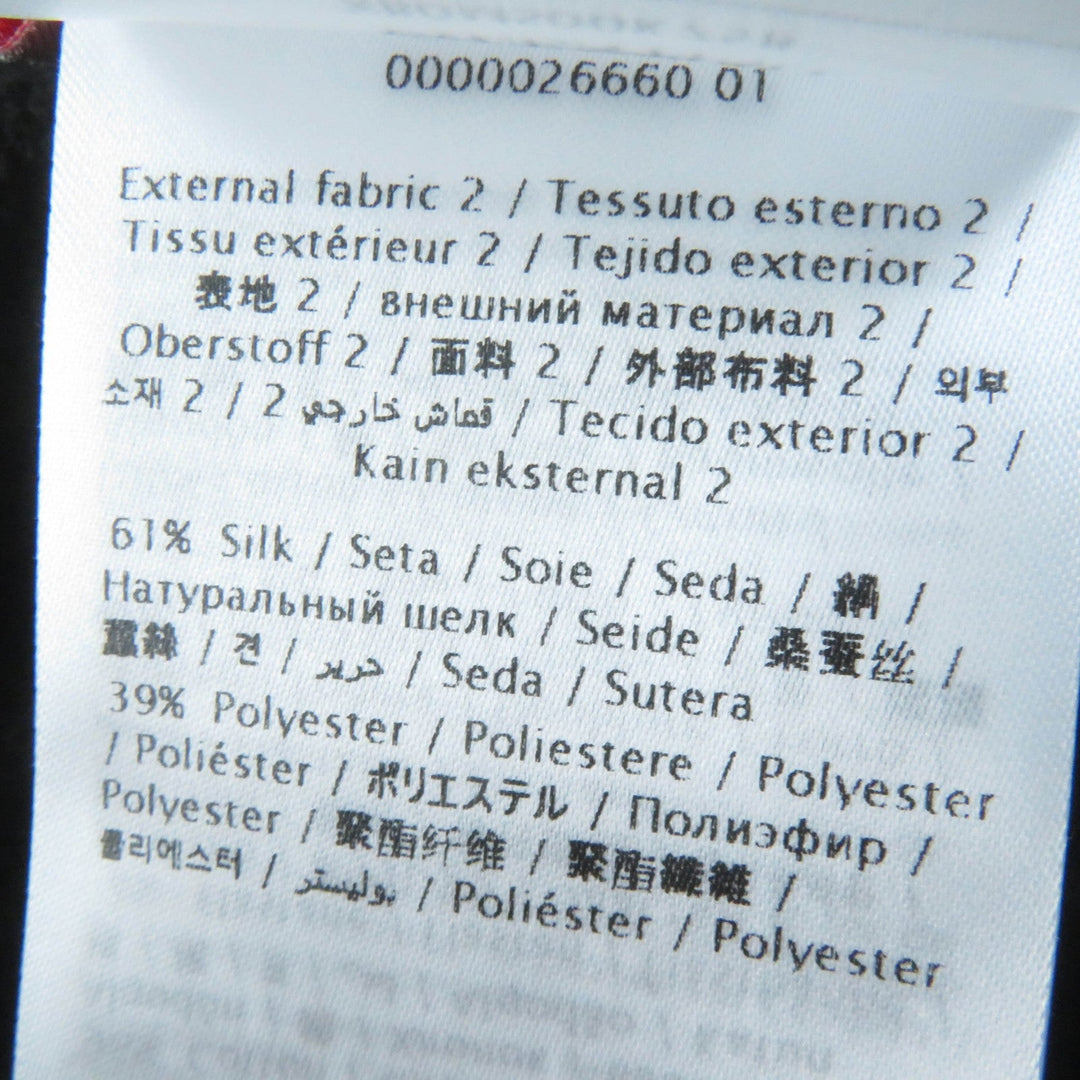 VALENTINO poncho XB0MS00K75B Main: 94% cotton, Main: 6% nylon, Part: 61% silk, Part: 39% polyester, Part: 96% cotton black Women S Used Authentic