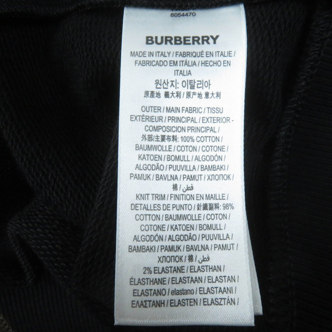 BURBERRY Hoodie 8054470 Main: 100% cotton, some parts: 98% cotton, some parts: 2% elastane black Women M Used Authentic