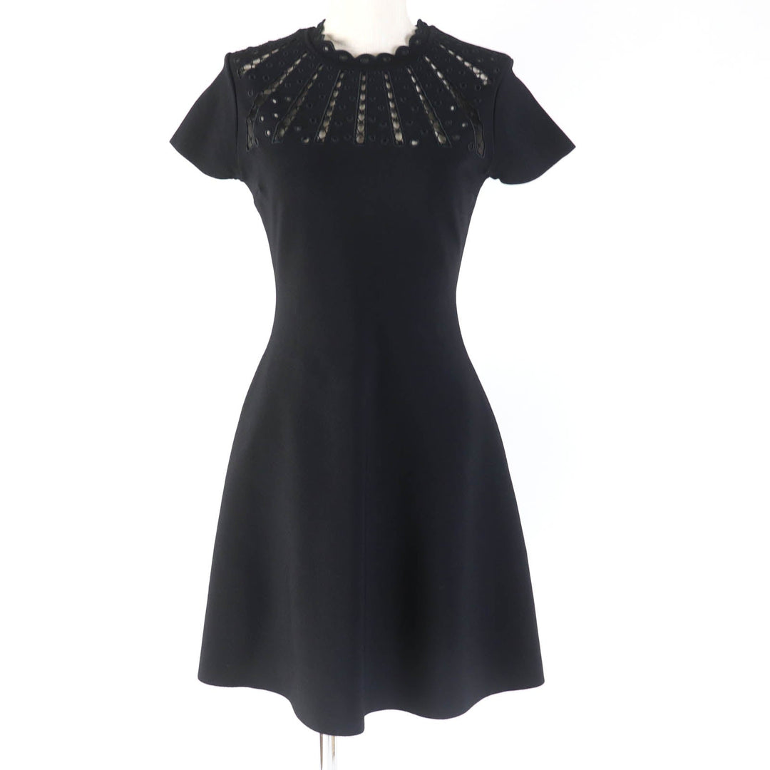 VALENTINO one piece Main: 83% rayon, Main: 17% polyester, Part: 100% rayon black Women S Used Authentic