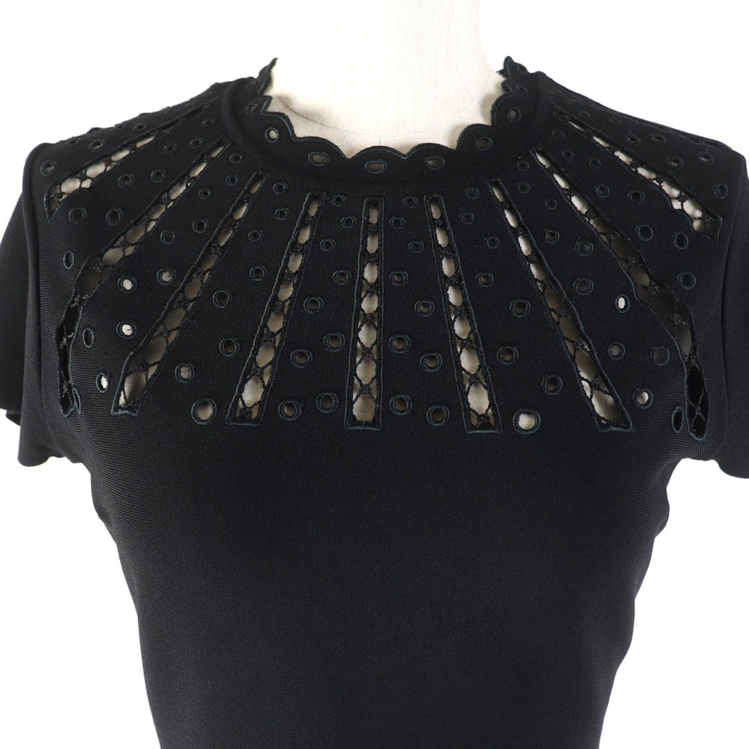 VALENTINO one piece Main: 83% rayon, Main: 17% polyester, Part: 100% rayon black Women S Used Authentic