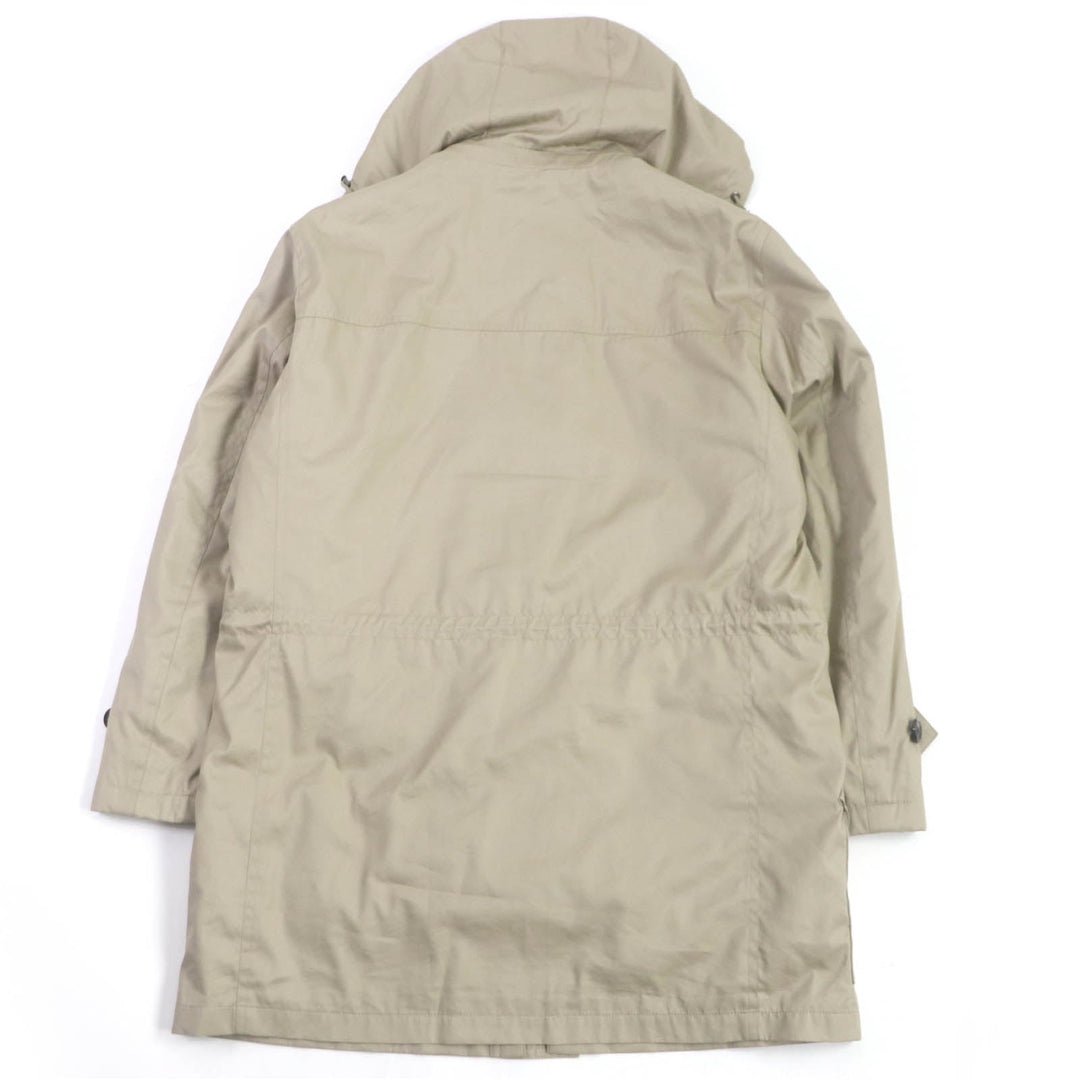 BURBERRY LONDON coat Outer: 75% cotton, Outer: 25% polyester, Lining: polyester, Lining: rayon, Part: 100% cotton light beige mens LL Used Authentic