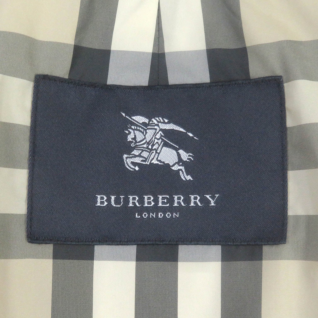 BURBERRY LONDON coat Outer: 75% cotton, Outer: 25% polyester, Lining: polyester, Lining: rayon, Part: 100% cotton light beige mens LL Used Authentic