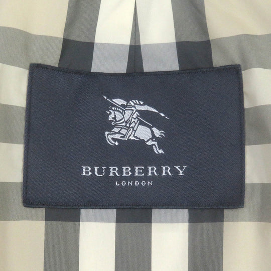 BURBERRY LONDON coat Outer: 75% cotton, Outer: 25% polyester, Lining: polyester, Lining: rayon, Part: 100% cotton light beige mens LL Used Authentic