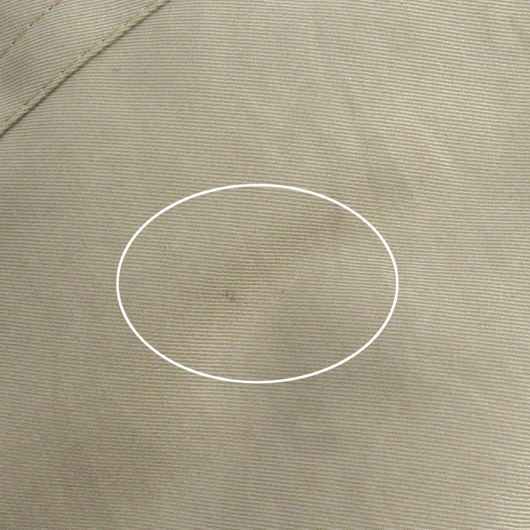 BURBERRY LONDON coat Outer: 75% cotton, Outer: 25% polyester, Lining: polyester, Lining: rayon, Part: 100% cotton light beige mens LL Used Authentic