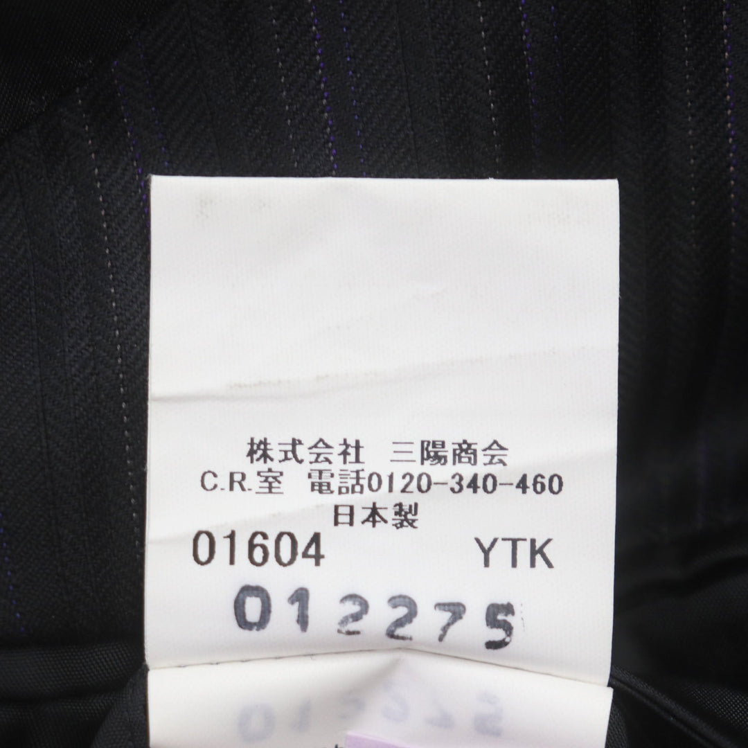 BURBERRY LONDON setup Outer: 90% wool, Outer: 10% silk, Lining: Cupra Black purple mens 175 AB6 Used Authentic