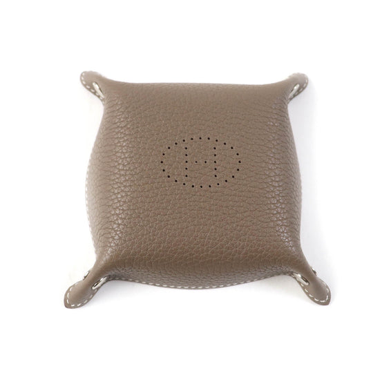 HERMES Other accessories Main�FTaurillon Clemence Etoupe Orange Mini vide-poche Women Used Authentic