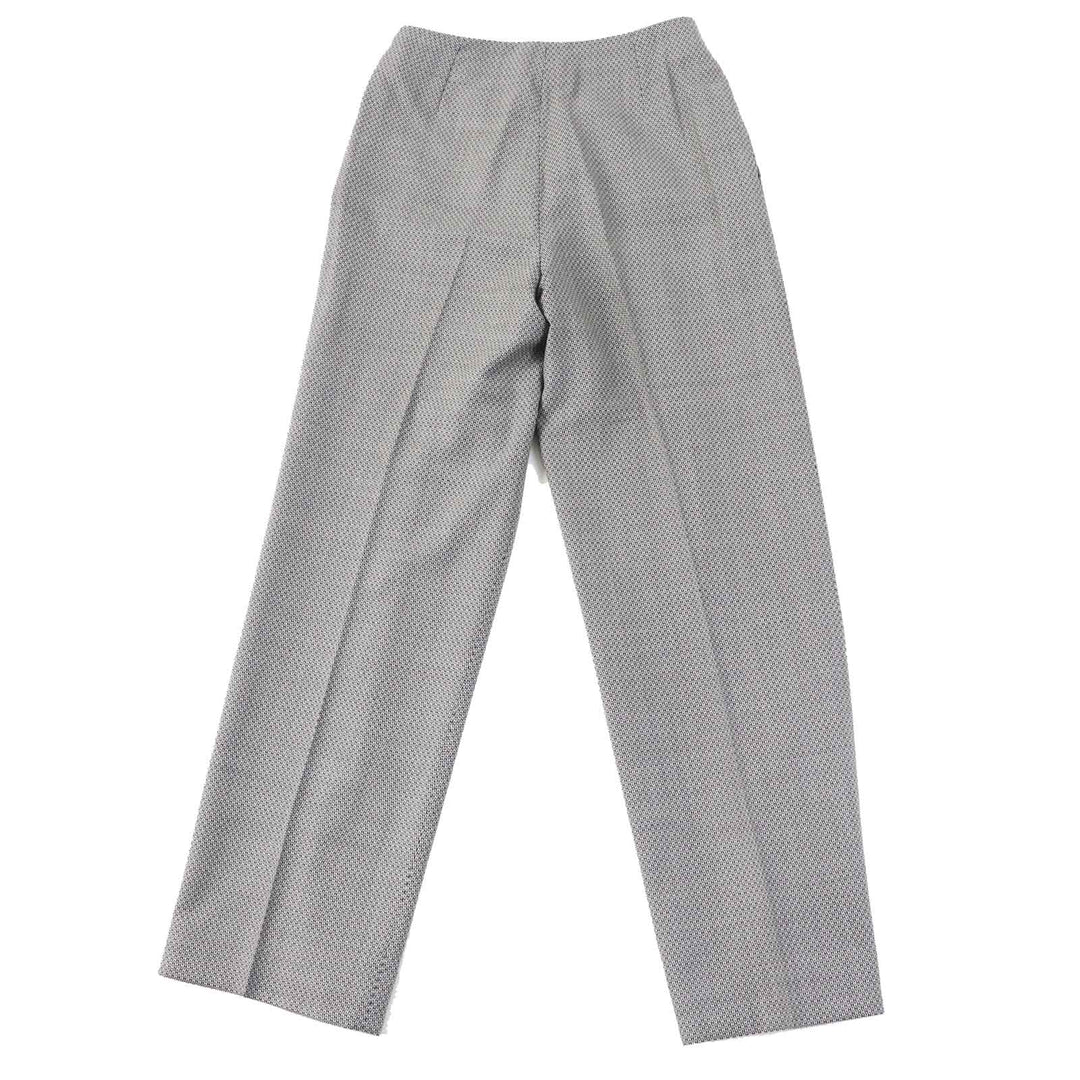 HERMES Pants Outer: 90% wool, Outer: 10% silk, Lining: 100% silk Black Grey Margiela period Women 34 Used Authentic