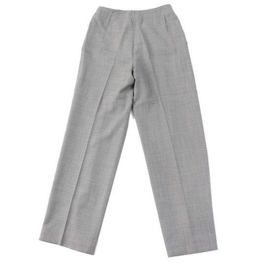 HERMES Pants Outer: 90% wool, Outer: 10% silk, Lining: 100% silk Black Grey Margiela period Women 34 Used Authentic