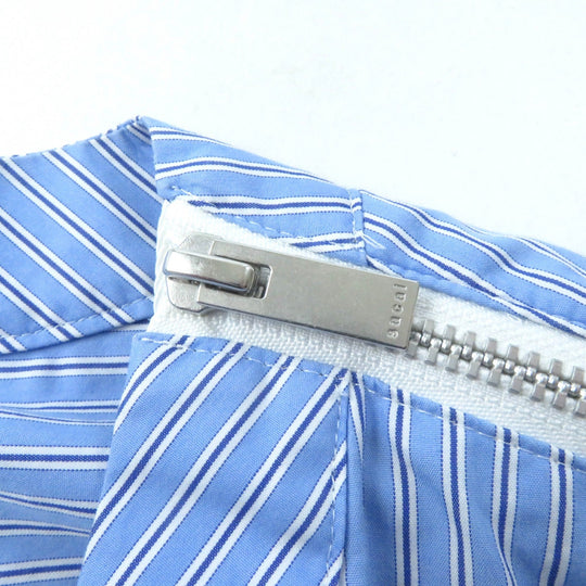 Sacai Cut 21-05596 Main: 79% cotton, Main: 21% polyester, Part: 100% polyester, Part: 100% cotton Light blue white Women 1 Used Authentic