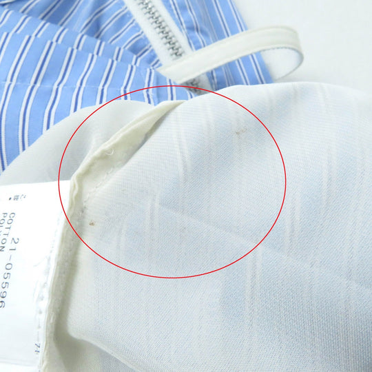 Sacai Cut 21-05596 Main: 79% cotton, Main: 21% polyester, Part: 100% polyester, Part: 100% cotton Light blue white Women 1 Used Authentic