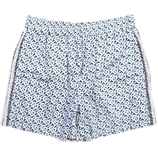 BURBERRY Shorts 8048786 Main: 100% cotton Blue white mens 44 Used Authentic