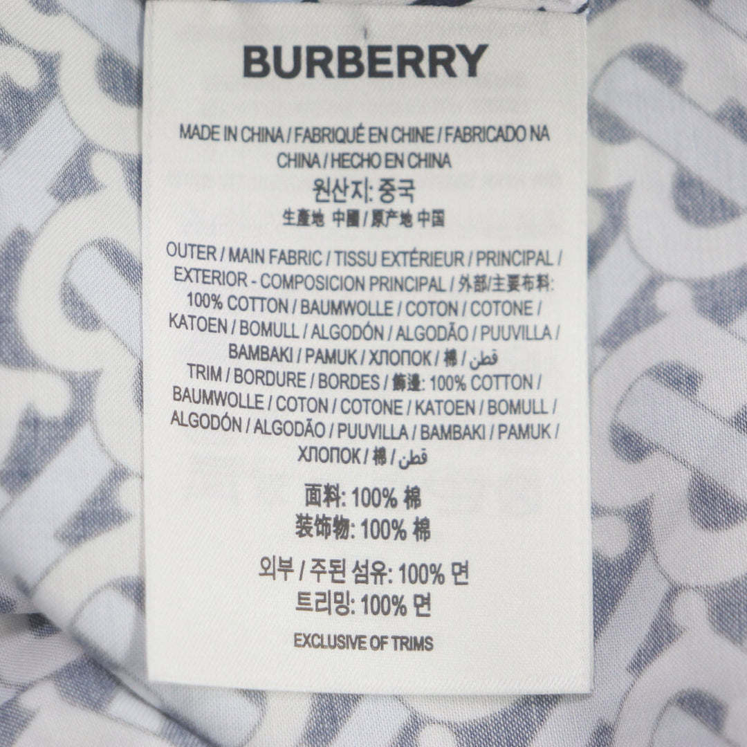 BURBERRY Shorts 8048786 Main: 100% cotton Blue white mens 44 Used Authentic