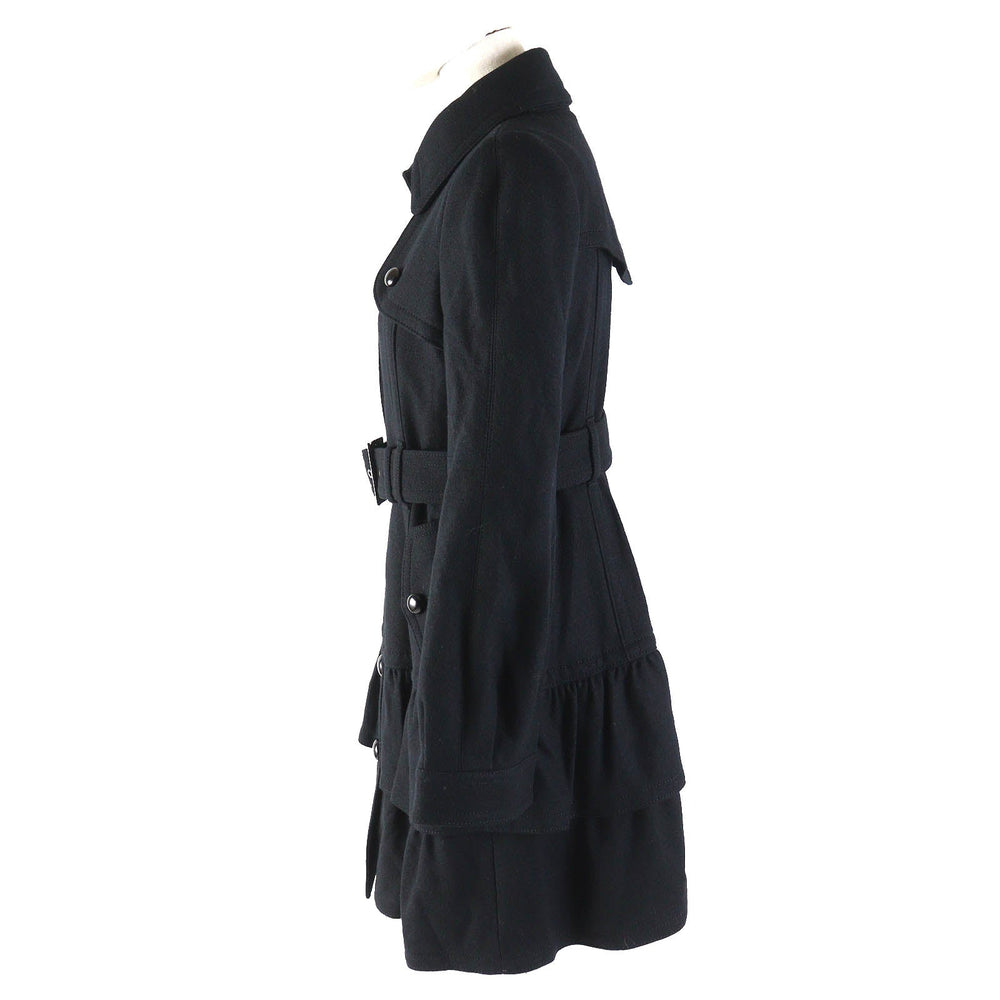 BURBERRY BLUE LABEL coat Outer: 100% wool, Lining: Cupra, Lining: Polyester, Sleeve lining: Polyester black Women 38 Used Authentic