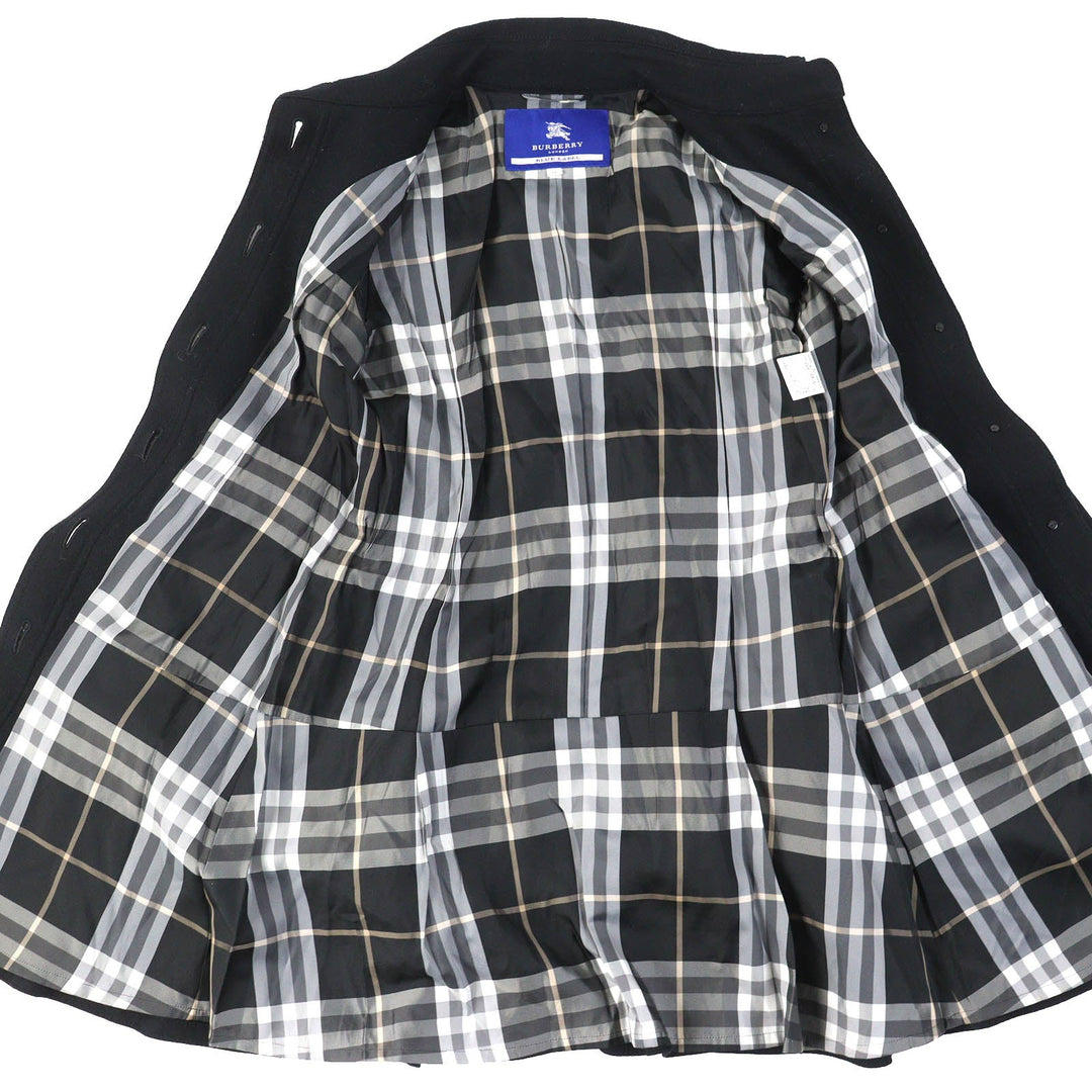 BURBERRY BLUE LABEL coat Outer: 100% wool, Lining: Cupra, Lining: Polyester, Sleeve lining: Polyester black Women 38 Used Authentic