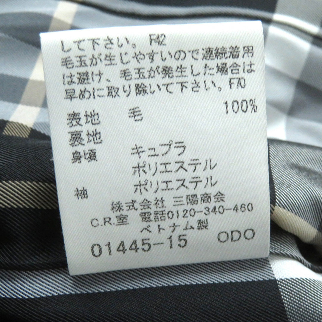 BURBERRY BLUE LABEL coat Outer: 100% wool, Lining: Cupra, Lining: Polyester, Sleeve lining: Polyester black Women 38 Used Authentic