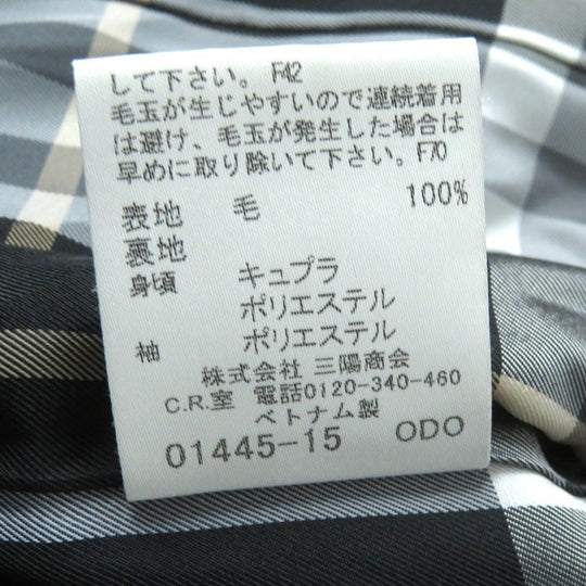 BURBERRY BLUE LABEL coat Outer: 100% wool, Lining: Cupra, Lining: Polyester, Sleeve lining: Polyester black Women 38 Used Authentic