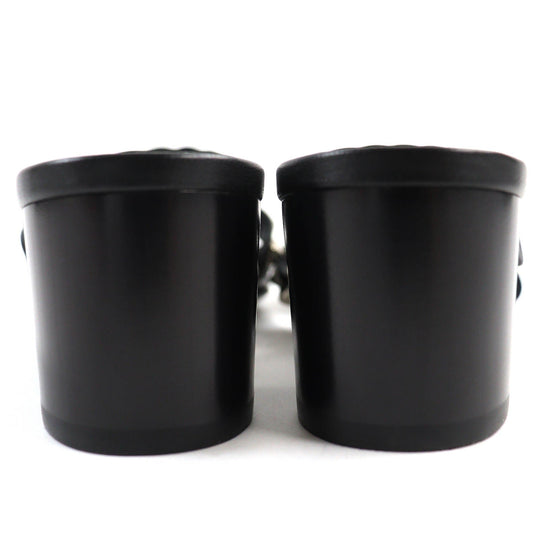 HERMES Sandals 201068Z Main: Leather black Agiaccio Women 36 Used Authentic