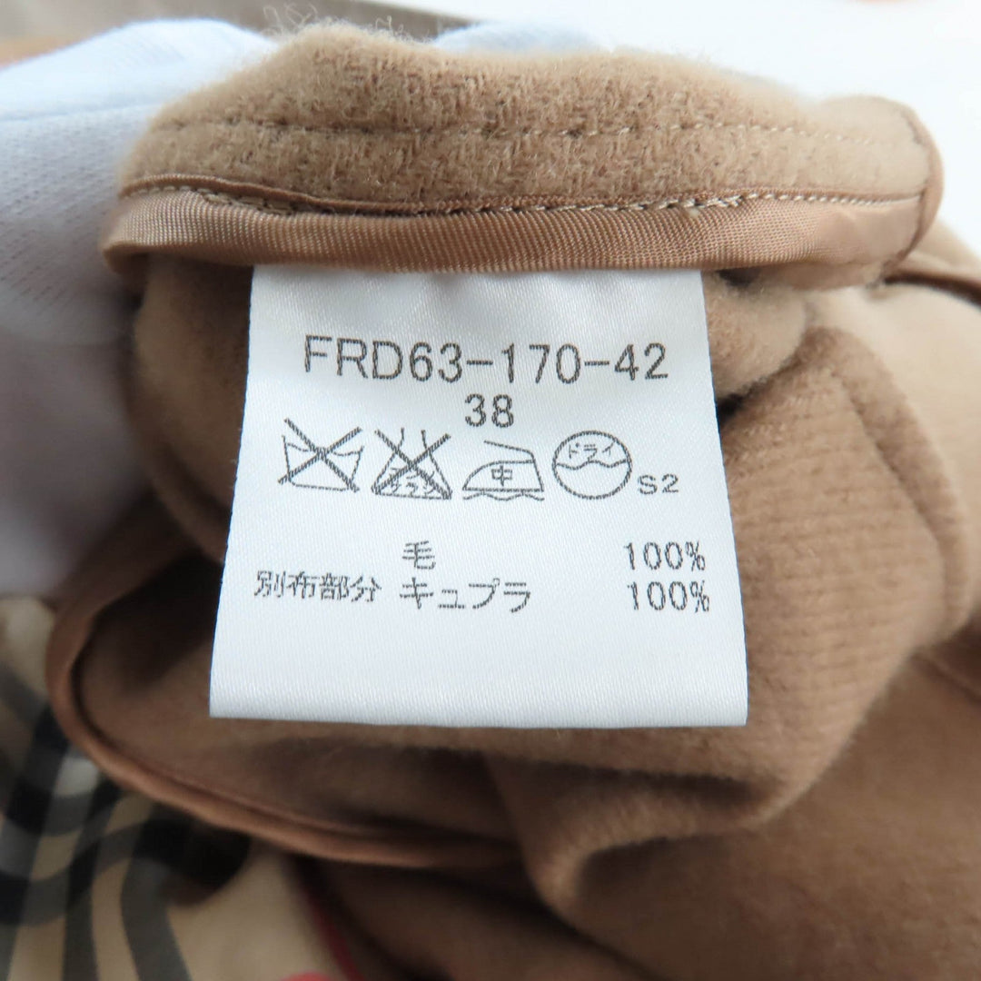 BURBERRY LONDON trench coat FRD63-170-42 Outer: 100% cotton, Lining: cotton, Lining: cupra, Part: cowhide, Main: 100% wool beige Women 38 Used Authentic