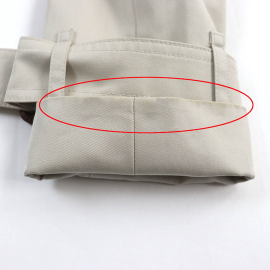 BURBERRY LONDON trench coat FRD63-170-42 Outer: 100% cotton, Lining: cotton, Lining: cupra, Part: cowhide, Main: 100% wool beige Women 38 Used Authentic