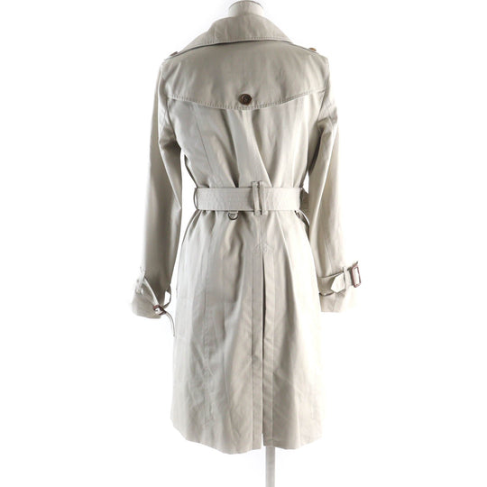 BURBERRY LONDON trench coat FRD63-170-42 Outer: 100% cotton, Lining: cotton, Lining: cupra, Part: cowhide, Main: 100% wool beige Women 38 Used Authentic