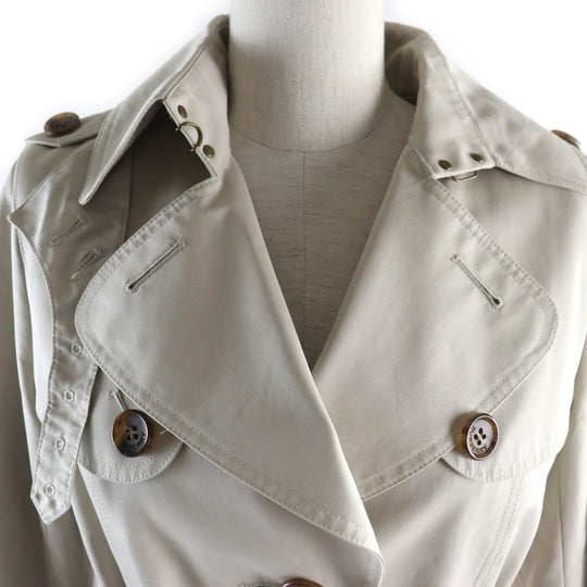 BURBERRY LONDON trench coat FRD63-170-42 Outer: 100% cotton, Lining: cotton, Lining: cupra, Part: cowhide, Main: 100% wool beige Women 38 Used Authentic