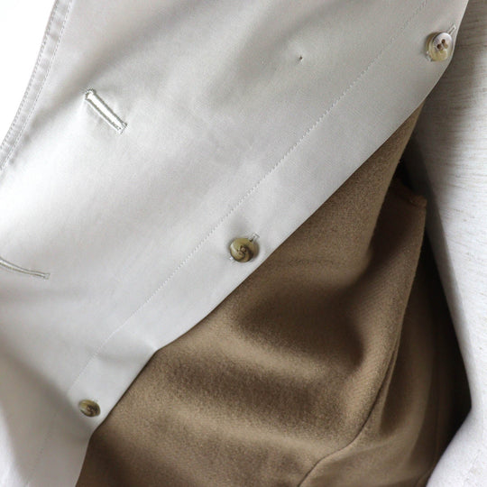 BURBERRY LONDON trench coat FRD63-170-42 Outer: 100% cotton, Lining: cotton, Lining: cupra, Part: cowhide, Main: 100% wool beige Women 38 Used Authentic