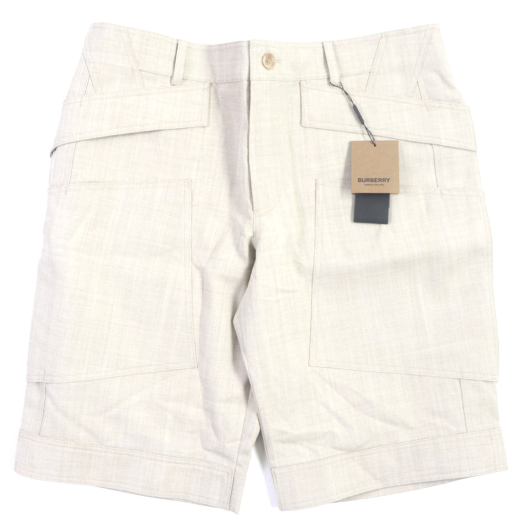 BURBERRY Shorts 8051916 Outer: 100% wool, Lining: 100% cupra beige mens 56 Used Authentic