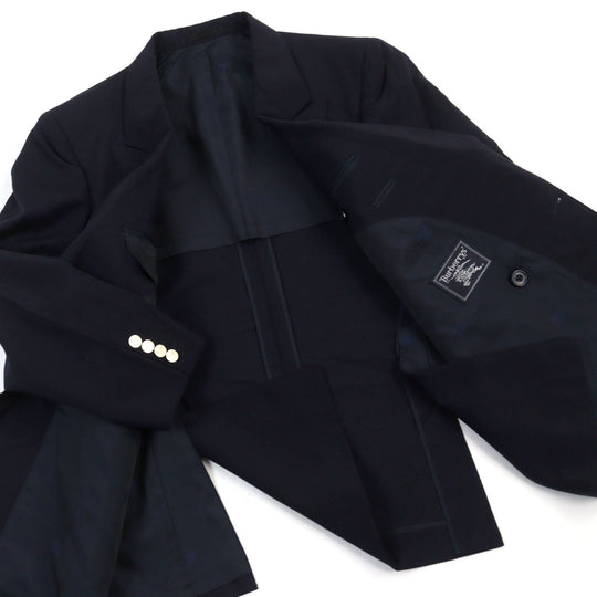 BURBERRY blazer WM121-600-29 Outer: 100% wool, Lining: polyester, Lining: cupra, Sleeve lining: cupra Navy hose logo mens Size not specified Used Authentic