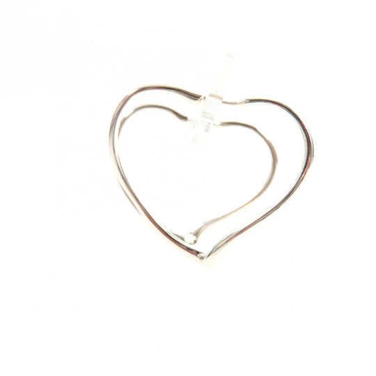 TIFFANY&Co. Pierce Main�FAG925 Silver Elsa Peretti Open Heart Hoop Pierce Women Used Authentic