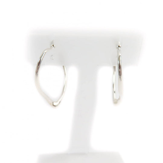 TIFFANY&Co. Pierce Main�FAG925 Silver Elsa Peretti Open Heart Hoop Pierce Women Used Authentic