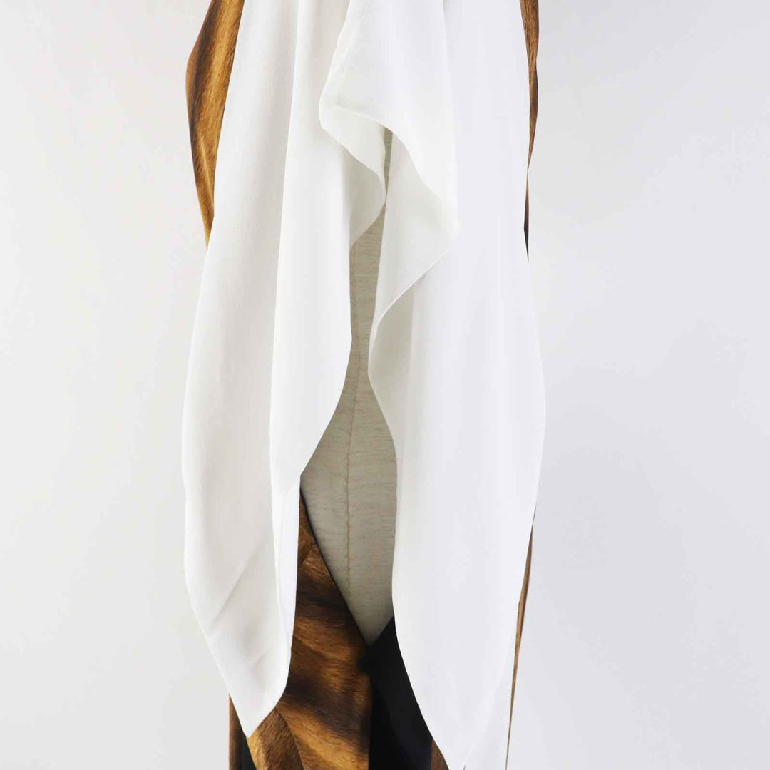 BURBERRY one piece 8046799 Main: 100% silk, Part: 100% silk Brown black white Women 36 Used Authentic