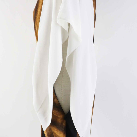 BURBERRY one piece 8046799 Main: 100% silk, Part: 100% silk Brown black white Women 36 Used Authentic