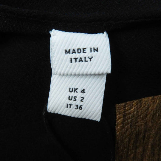 BURBERRY one piece 8046799 Main: 100% silk, Part: 100% silk Brown black white Women 36 Used Authentic