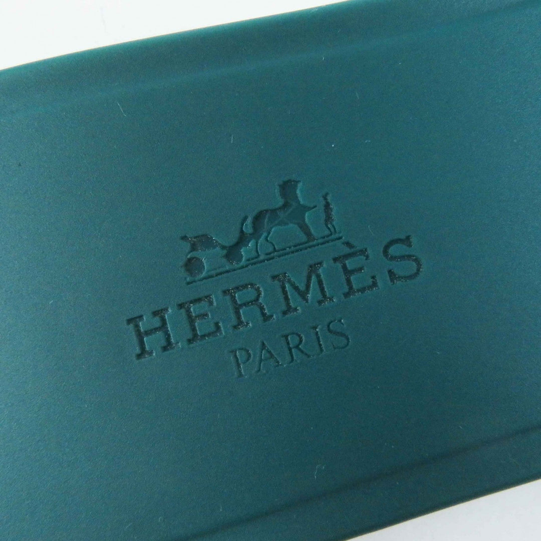 HERMES Sandals Main: Rubber green Rivage Rivage Women 37 Used Authentic