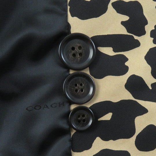 COACH trench coat F21833 Outer: 68% cotton, Outer: 32% polyester, Lining: 100% polyester, Part: leather beige Women XXS Used Authentic