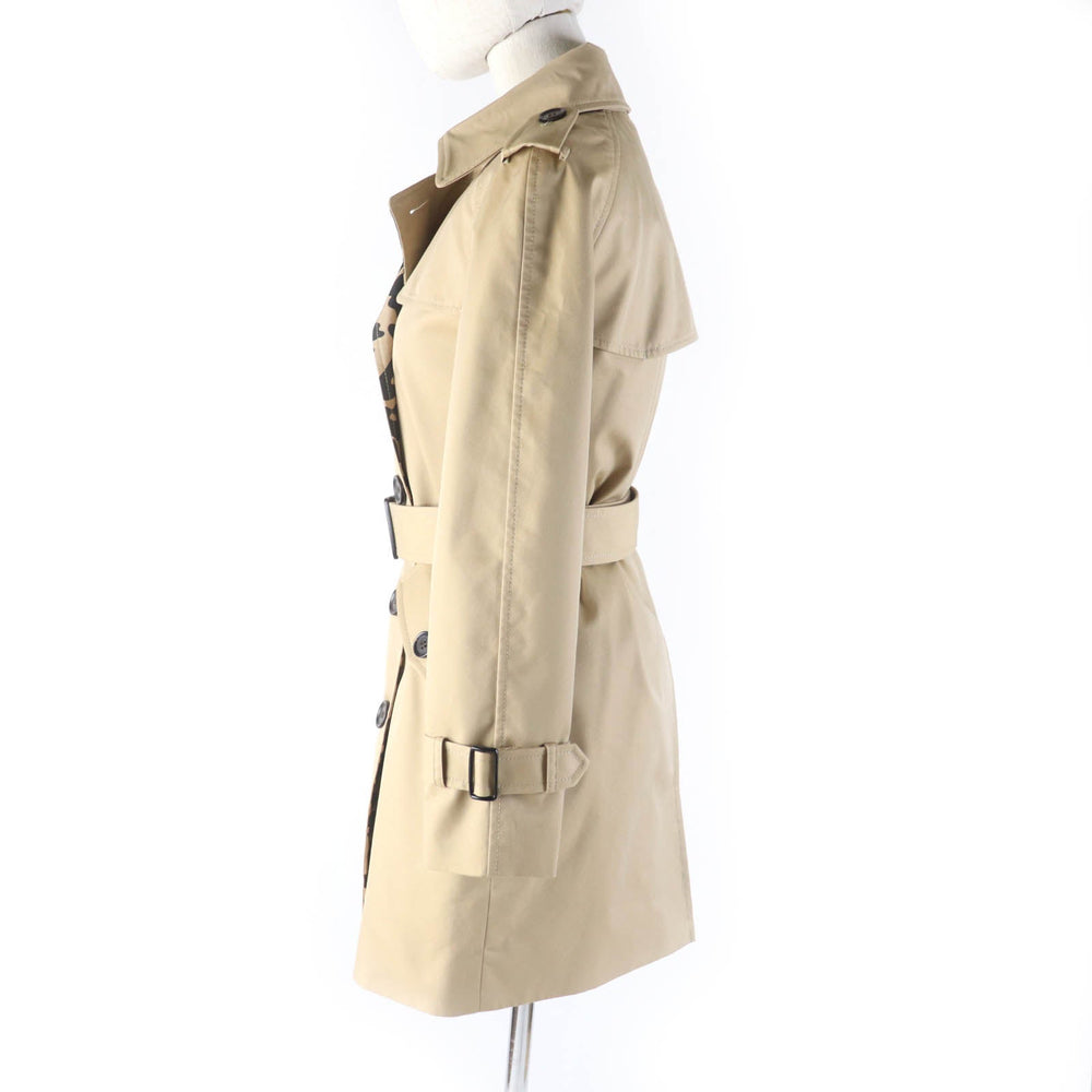 COACH trench coat F21833 Outer: 68% cotton, Outer: 32% polyester, Lining: 100% polyester, Part: leather beige Women XXS Used Authentic