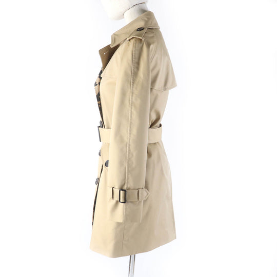 COACH trench coat F21833 Outer: 68% cotton, Outer: 32% polyester, Lining: 100% polyester, Part: leather beige Women XXS Used Authentic