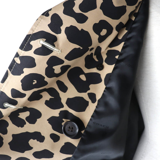 COACH trench coat F21833 Outer: 68% cotton, Outer: 32% polyester, Lining: 100% polyester, Part: leather beige Women XXS Used Authentic