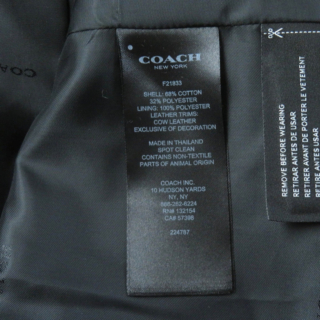 COACH trench coat F21833 Outer: 68% cotton, Outer: 32% polyester, Lining: 100% polyester, Part: leather beige Women XXS Used Authentic