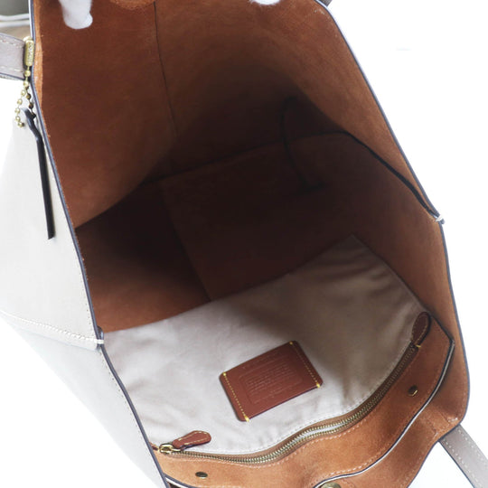 COACH Tote Bag CN318 Main: Leather Brown North Tote Women Used Authentic